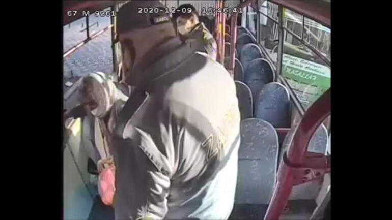 80 yaşındaki kadın, yasağa rağmen halk otobüsünden inmemeye direndi