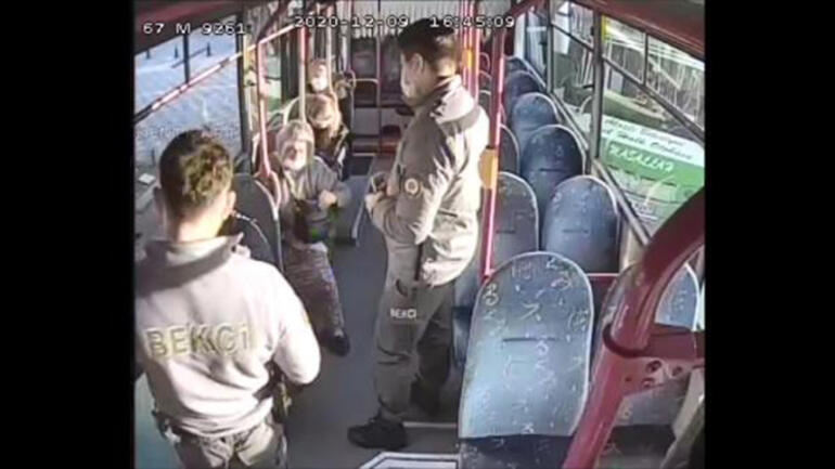 80 yaşındaki kadın, yasağa rağmen halk otobüsünden inmemeye direndi