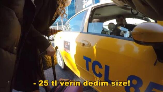 turist kılığına giren polis memurlarından taksilere verilen cezalar